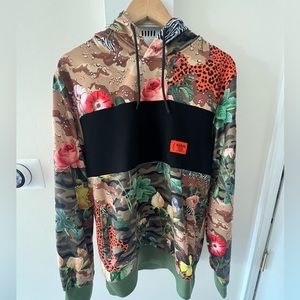 Reason clothing camp exotic printed hoodie sweatshirt- size M